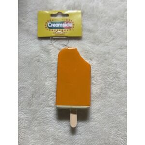 NEW Creamsicle Orange Ornament For Tree Bite Out Dessert Ornament NWT